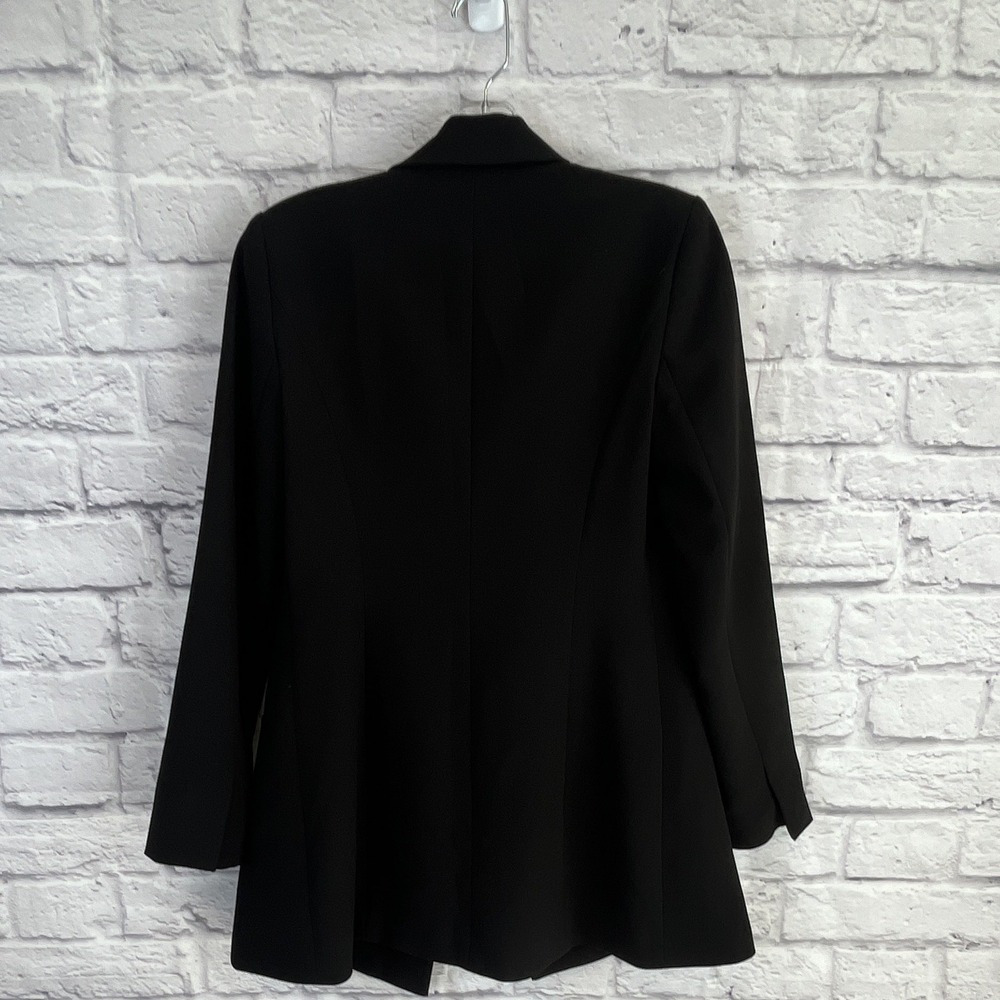 GOOD AMERICAN Women's Black Double-Breasted Soft Stretch Sculpted Blazer Size 0 - Picture 8 of 9